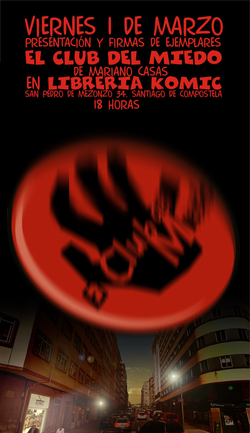  Komic Librería: Mariano Casas presenta El Club del Miedo